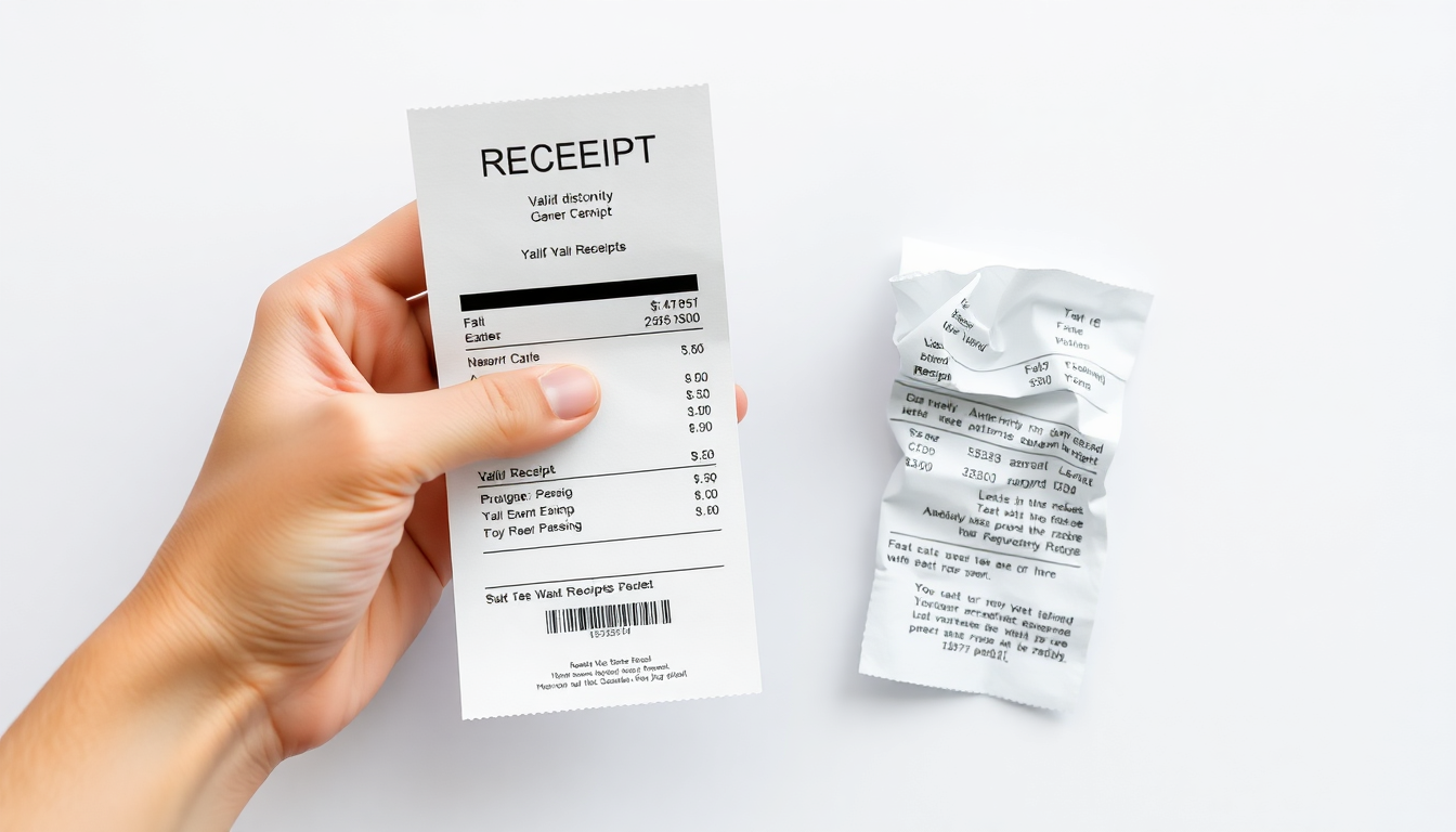 Justificatifs acceptés et refusés