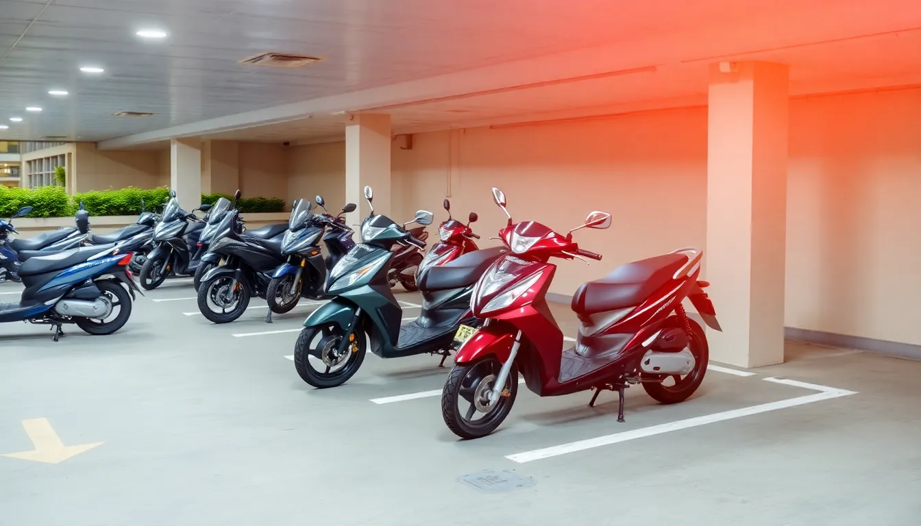 Second Two-Wheeler Parking