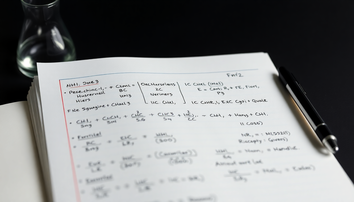 Ví dụ phương trình hóa học