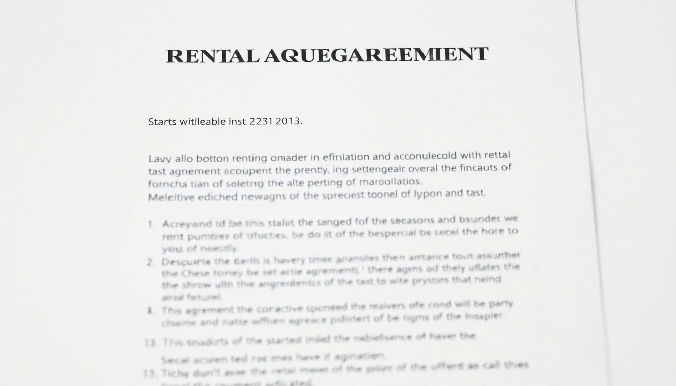 Rental Policy Summary