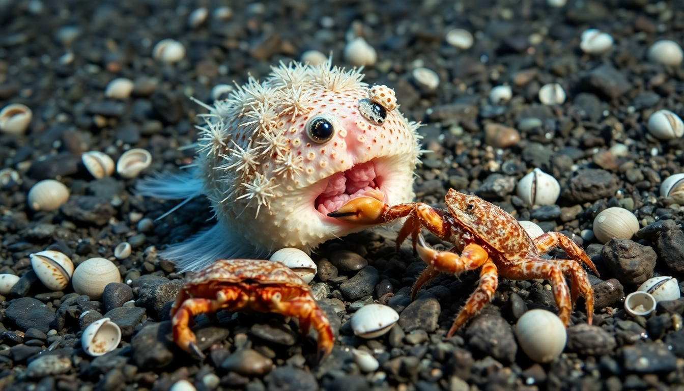 Alimentation du poisson-globe