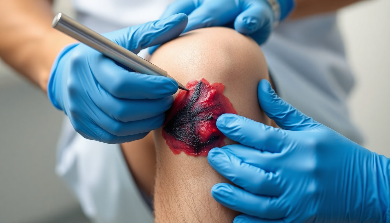 Knee Burn Surgery Process