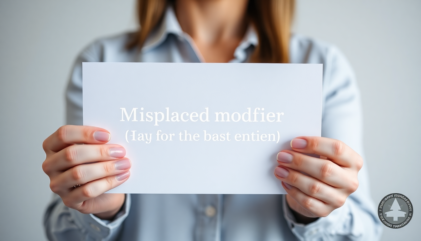 Misplaced Modifiers