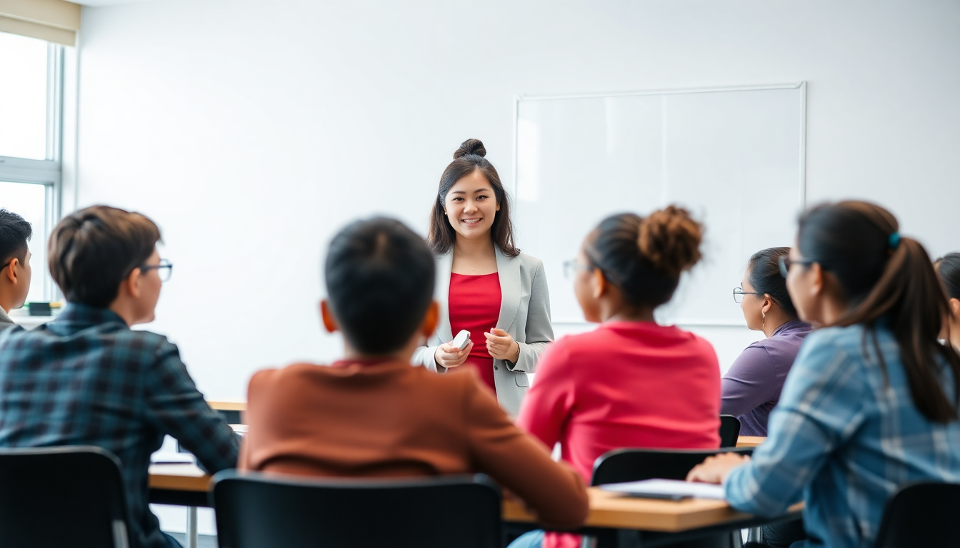 Thầy cô và học sinh