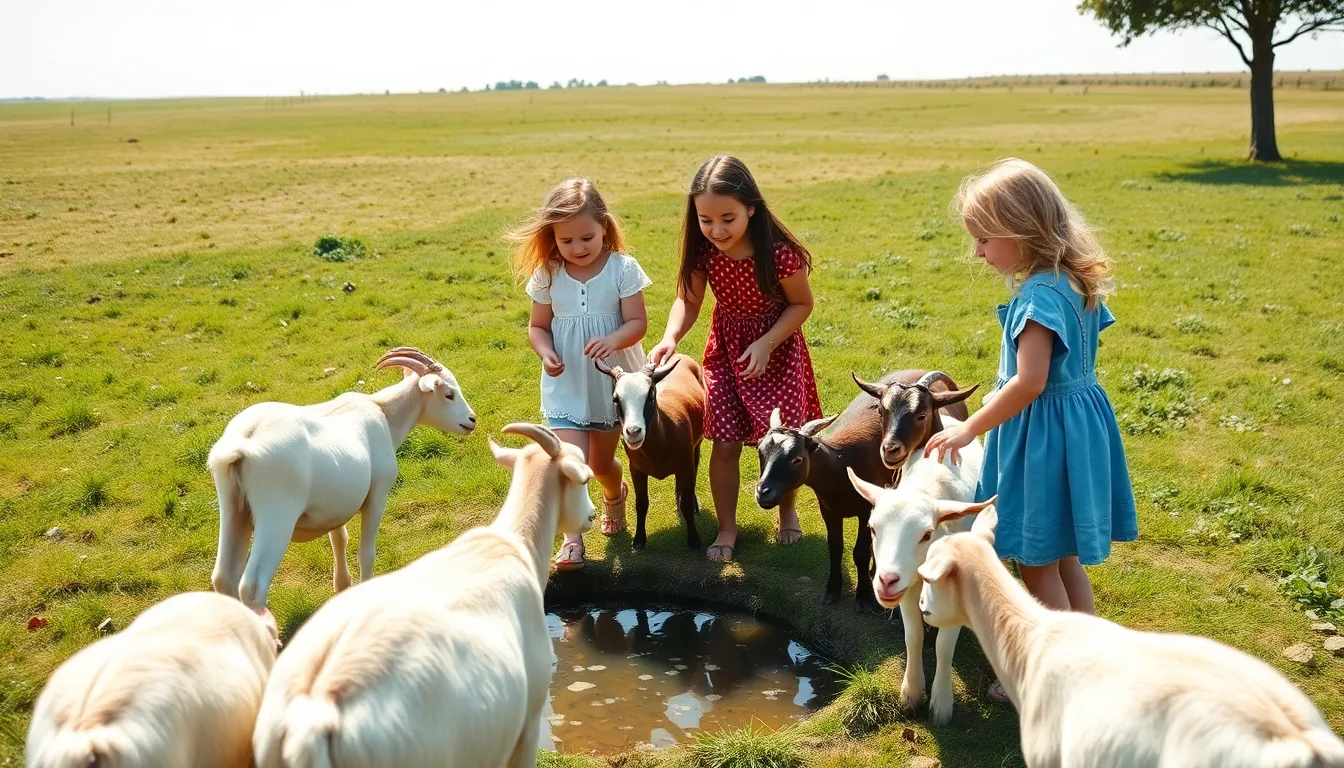 Herding Goats in Nature