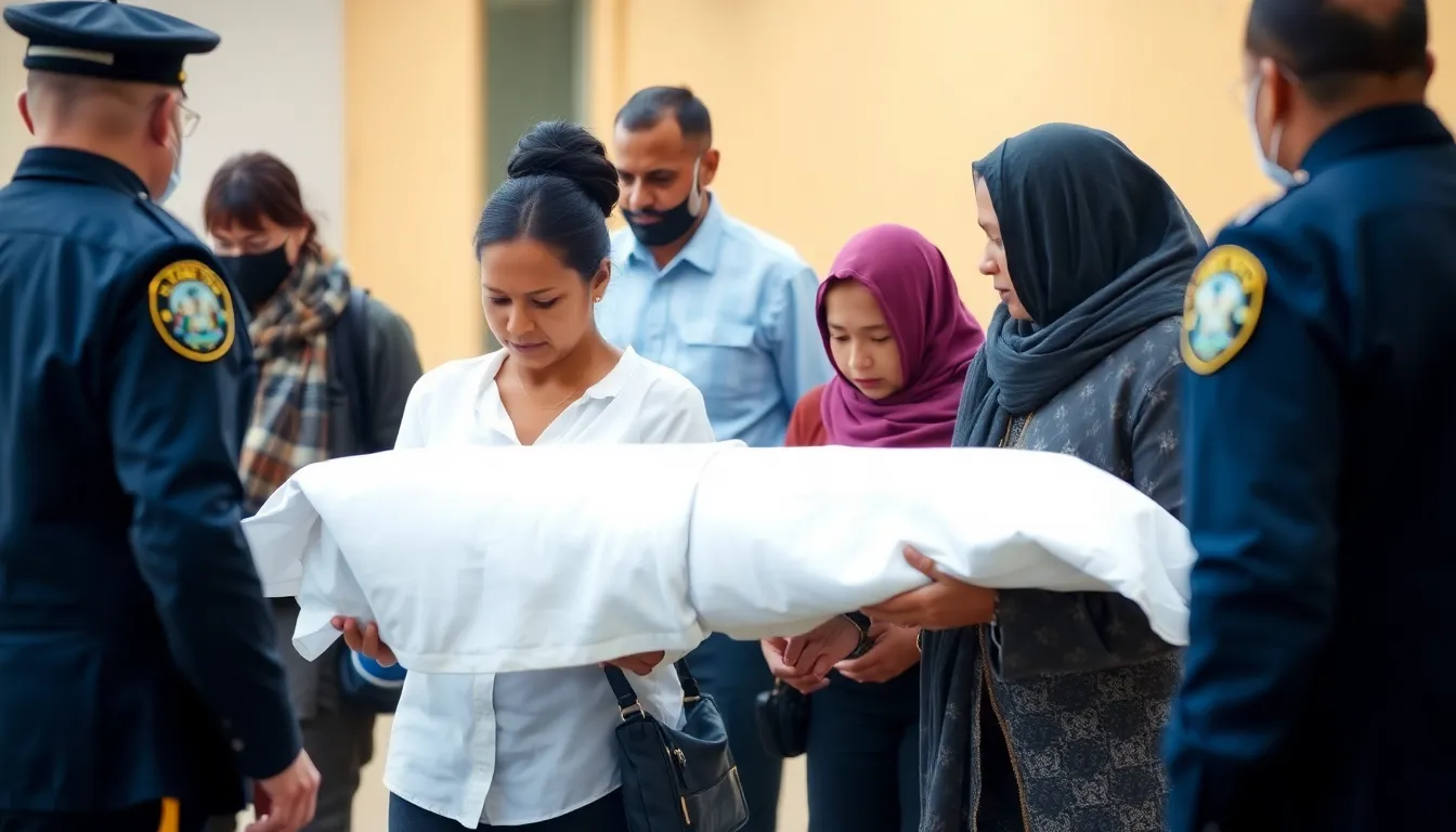 Familieleden identificeren slachtoffer