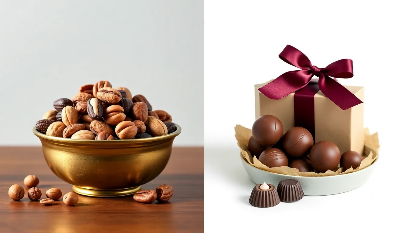 الحلويات والمكسرات