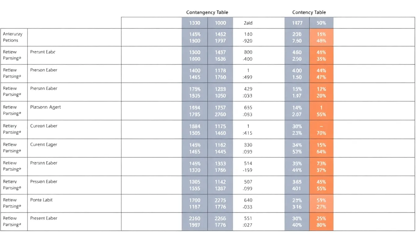 Tableau de Contingence