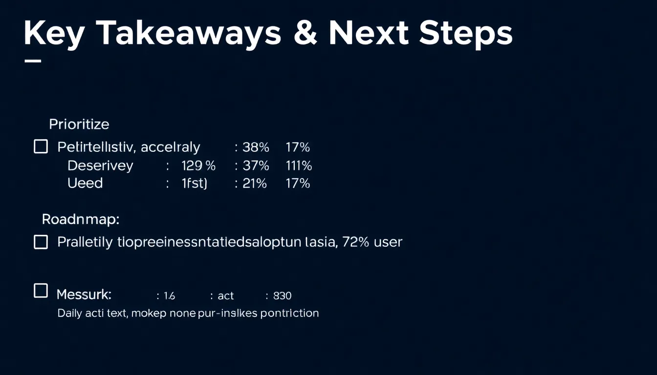 Key Takeaways & Next Steps