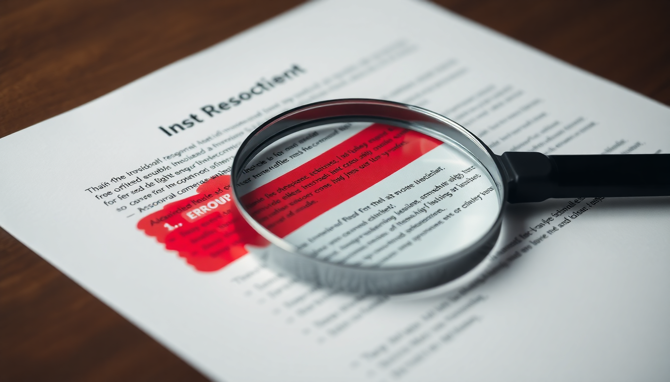 Inconsistências e Erros Comuns