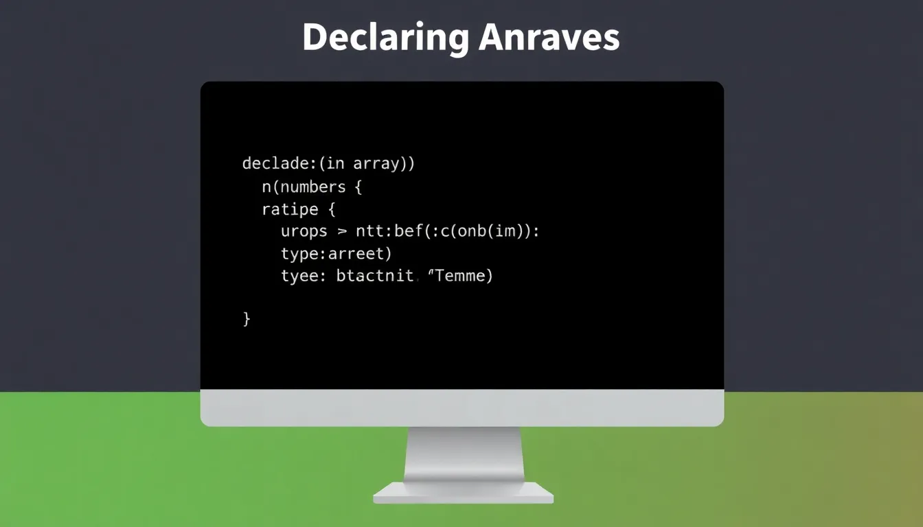 Declaring Arrays
