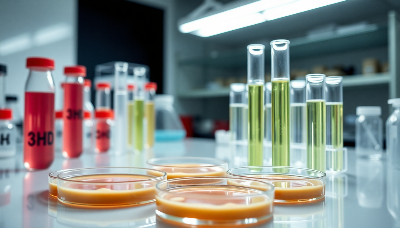 Reações químicas e crescimento bacteriano