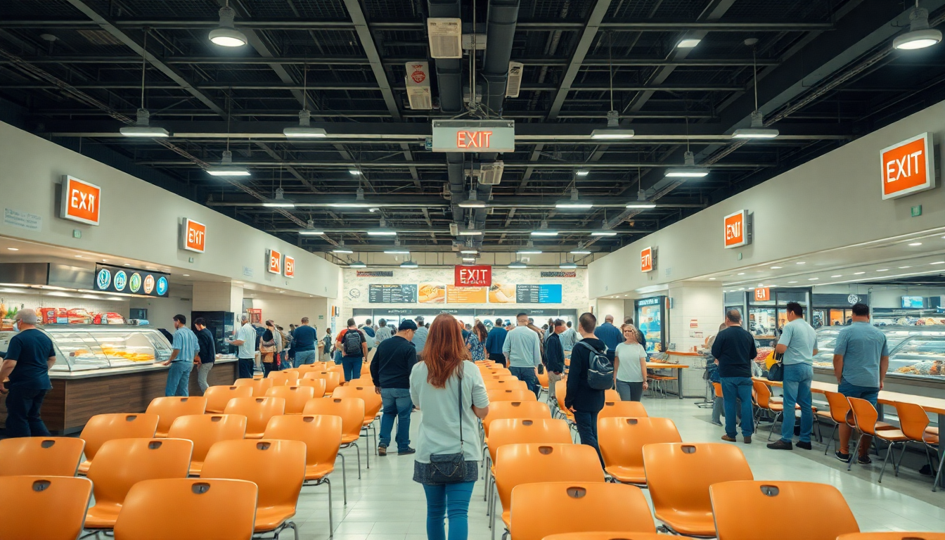 美食街自衛消防演練